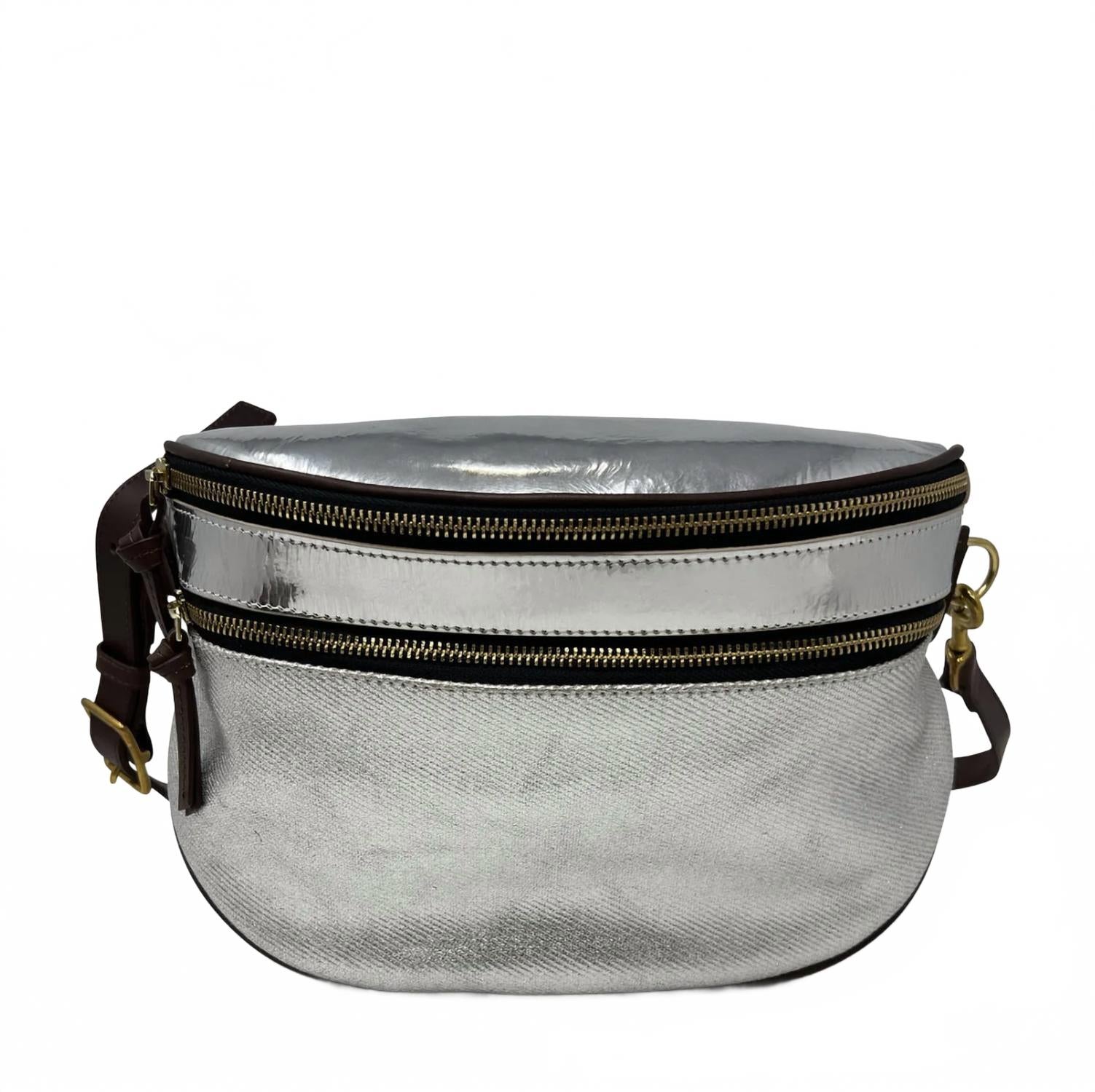 

Женская поясная сумка Inez из металлизированной саржи KEMPTON & Co., metallic twill