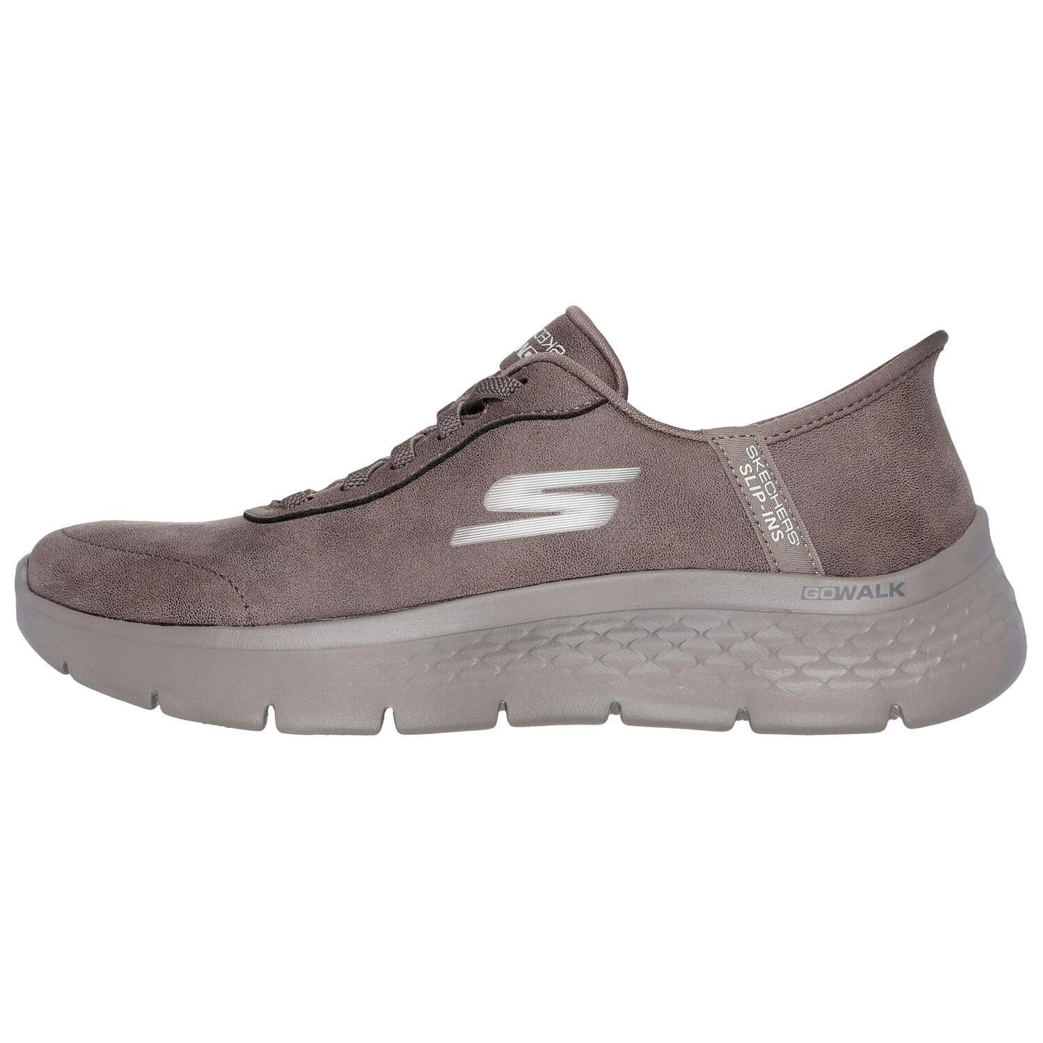 

Кроссовки Go Walk Flex Lifestyle женские с низким верхом коричневого цвета Skechers