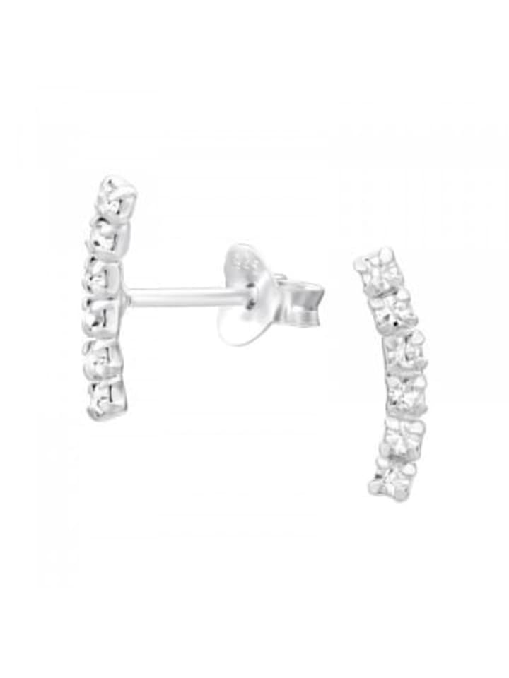 

Alexander York Серьги-гвоздики с кристаллами из серебра 925 пробы, комплект из 2 штук