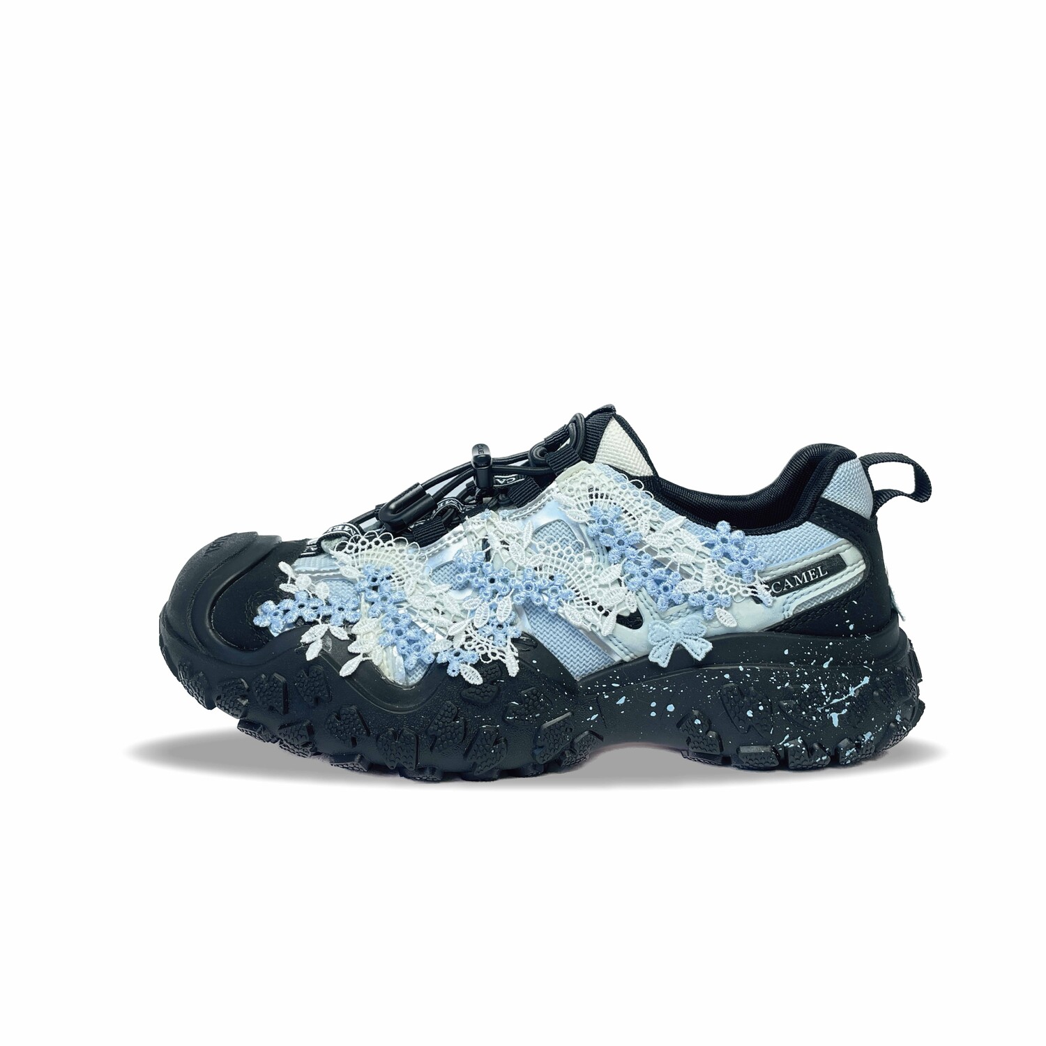

Кроссовки CAMEL Lifestyle Shoes Women's Low-top Blue/black/beige, черный/синий