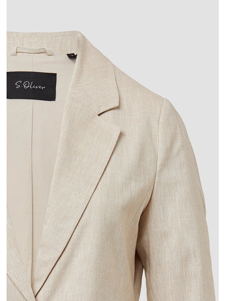 

Блейзер s.Oliver BLACK LABEL, бежевый