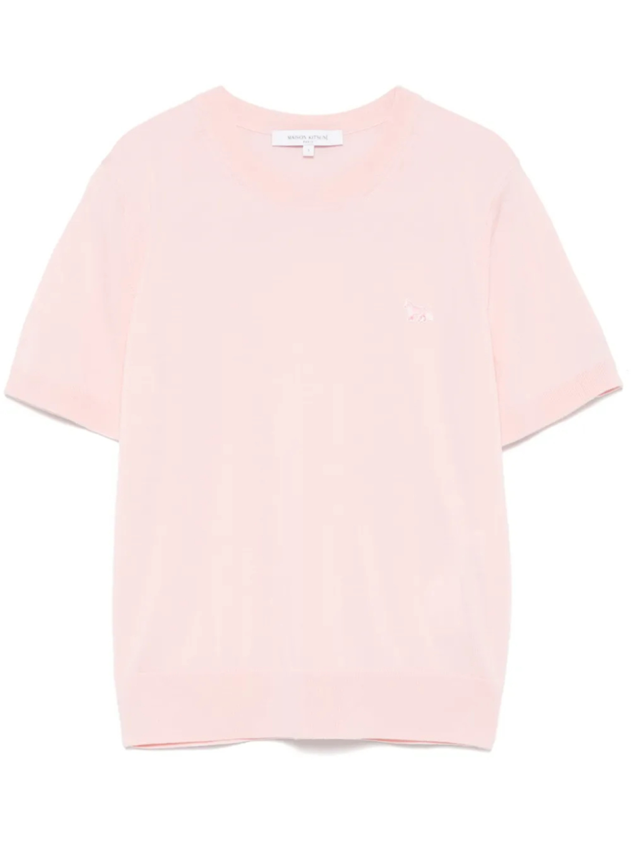 

Футболка с нашивкой Baby Fox от Maison Kitsuné, розовый