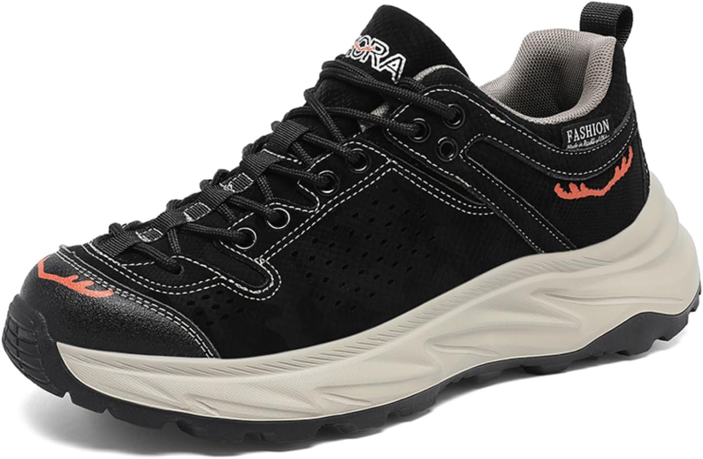 

Водонепроницаемые нескользящие мужские походные ботинки для альпинизма, легкие туристические и кемпинговые ботинки для активного отдыха на природе Fancydog, черный