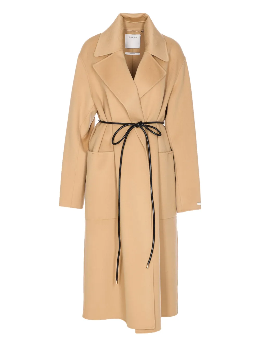 

Пальто с поясом SPORTMAX, нейтральный
