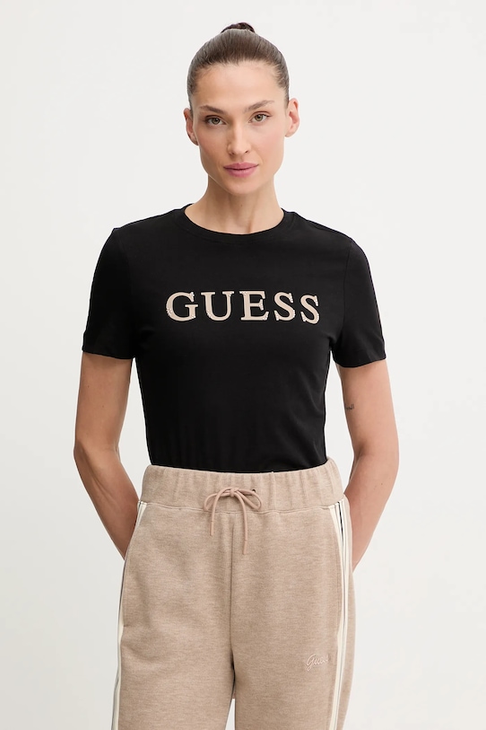 

Футболка CLELIA из хлопка Guess, черный
