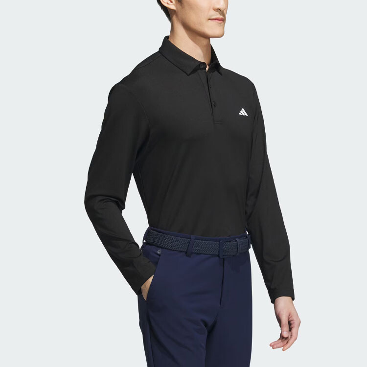 Рубашка поло AEROREADY мужская черная Adidas, черный — фото 4