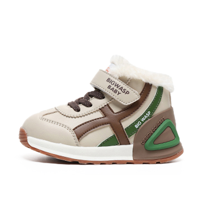 

Скользостойкая противоударная износостойкая амортизирующая дышащая легкая балансирующая поддержка Low top BIG WASP, априкот[winter thick cotton]