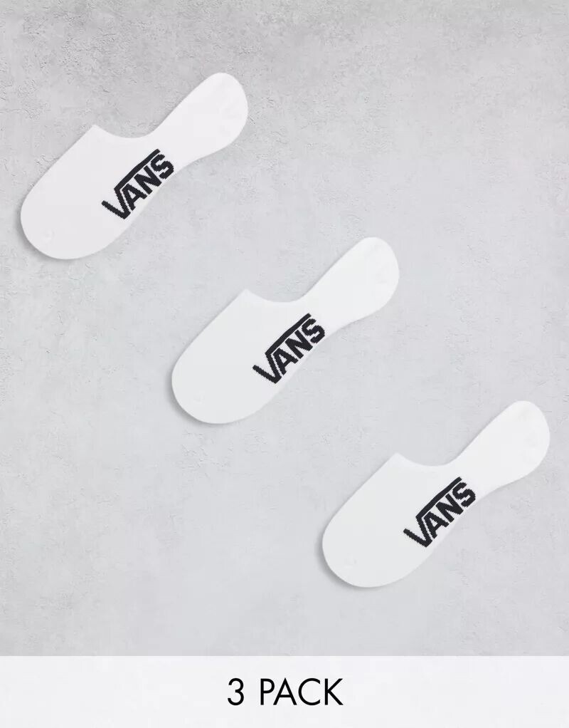 

Набор из трех белых носков Vans Classic
