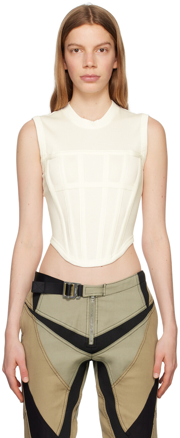 

Dion ee Белый корсетный топ Dion Lee
