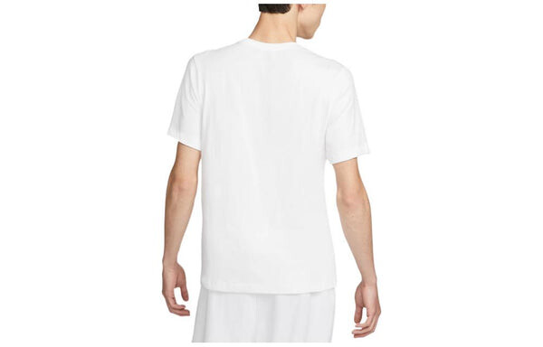 Футболка Men's Nike Logo Printing Round Neck Short Sleeve White T-Shirt, белый — фото 2