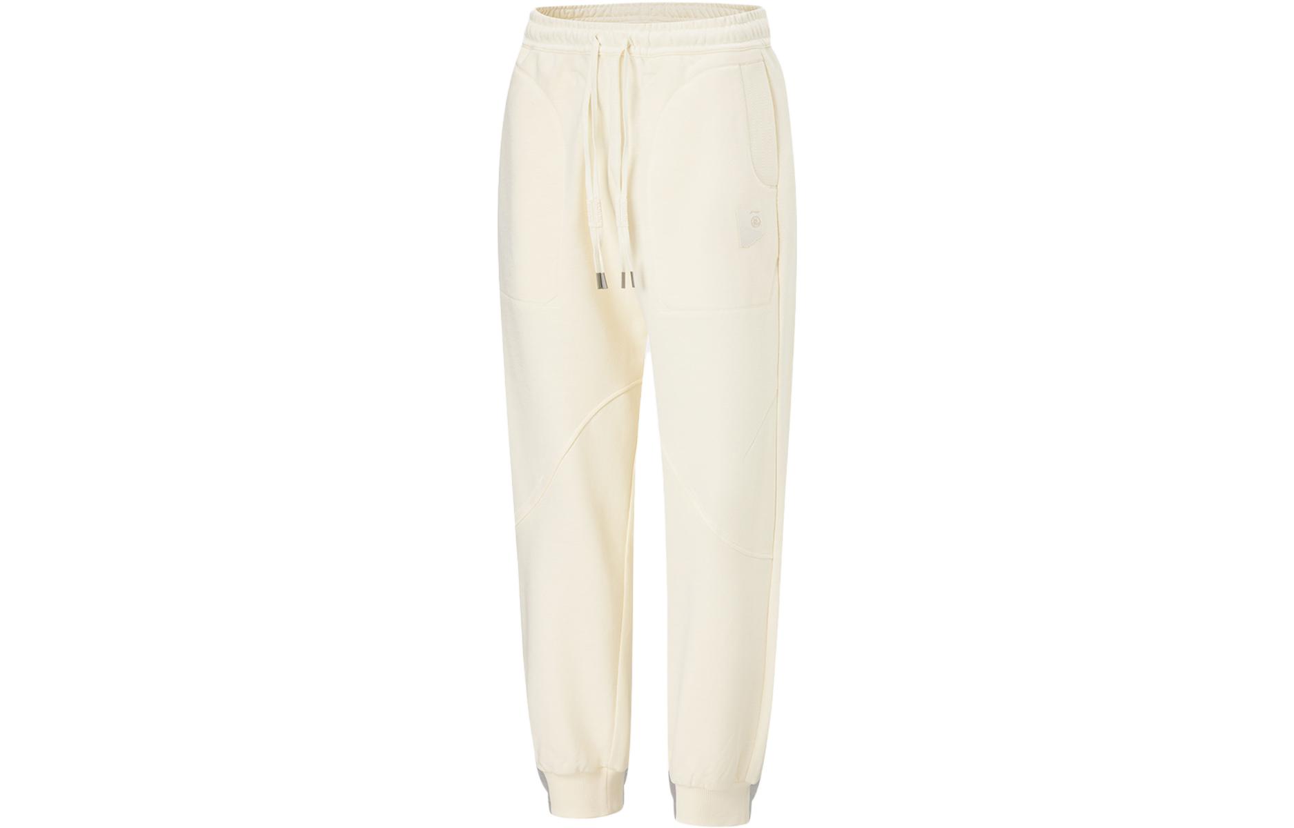 

LiNing Li ning x jackie chan совместная серия kung fu вязаные спортивные штаны мужские papyrus white