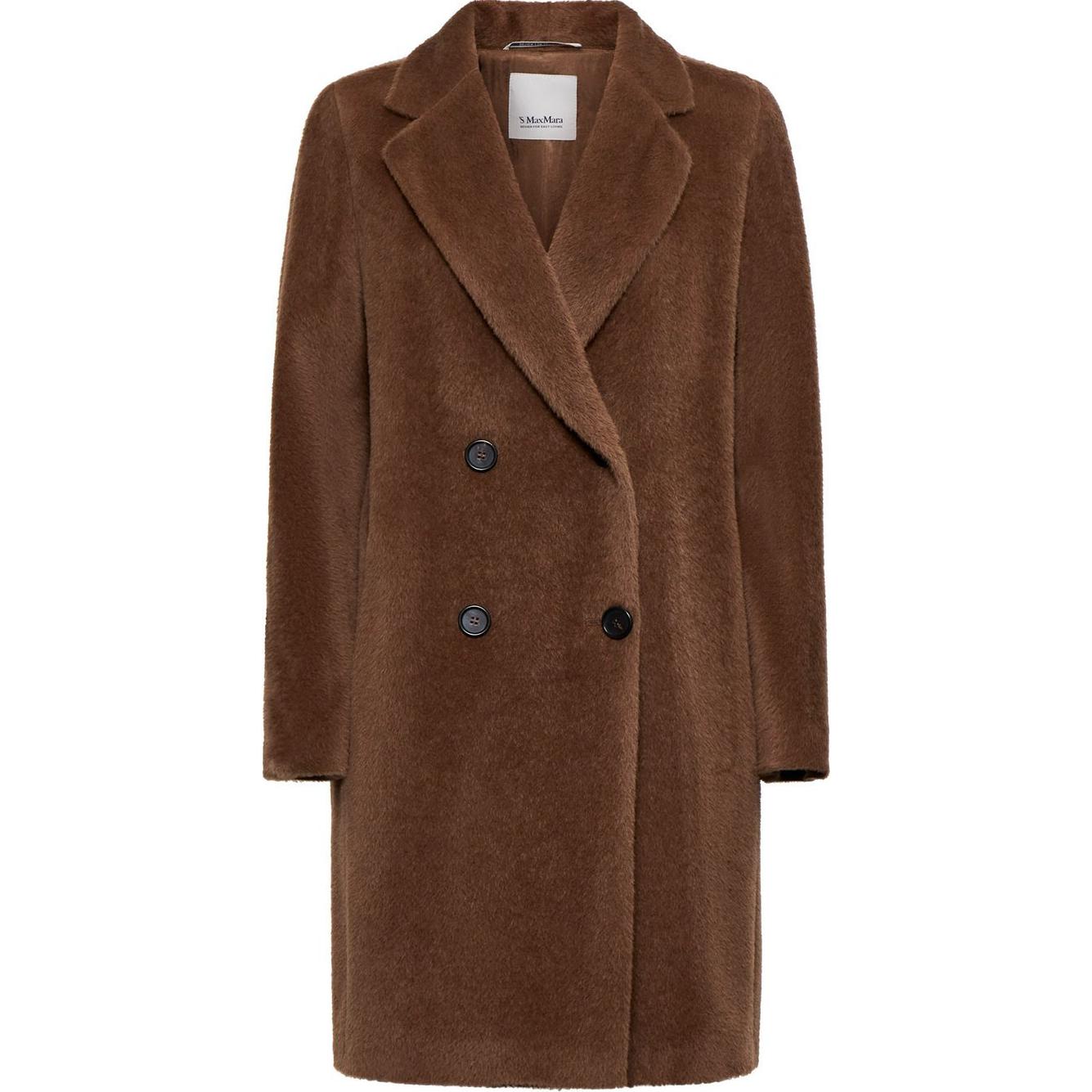 

Двубортное пальто с длинными рукавами 'S MAX MARA, коричневый