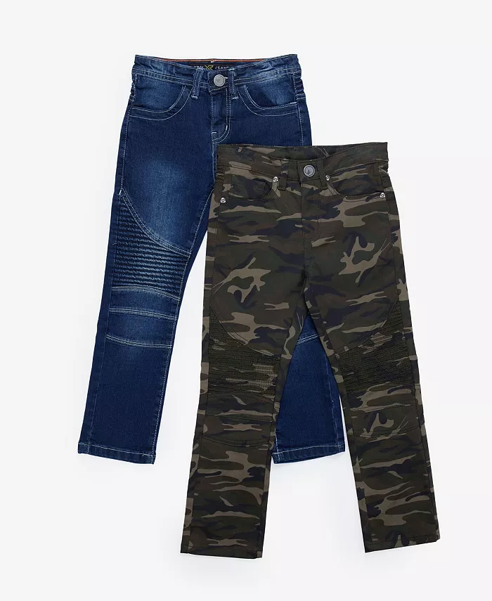 

Джинсы для мальчиков 4-7 лет с эластичной тканью - набор из 2 шт XRAY, синий