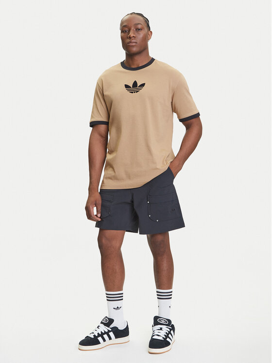 Шорты из ткани loose fit Premium Essentials Utility Cargo JD2107 Adidas, чёрный — фото 2