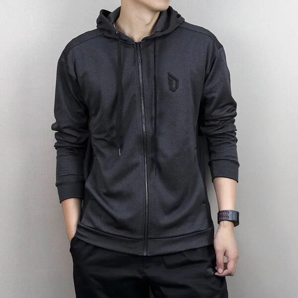 Куртка adidas Colorblock Casual Sports Hooded Jacket Men's Black, черный — фото 3