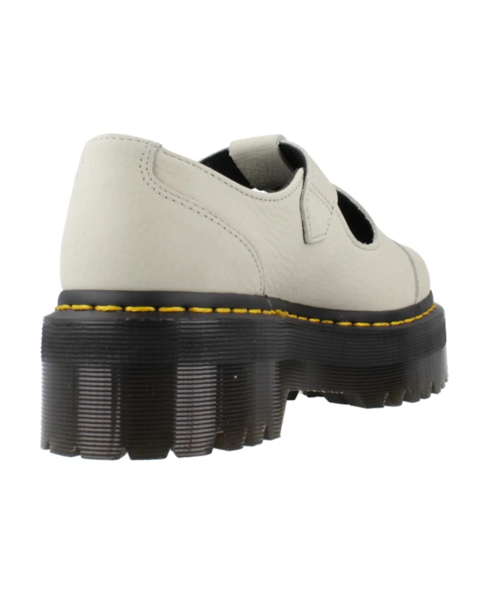 Классические кожаные туфли для женщин. Dr. Martens, белый — фото 3