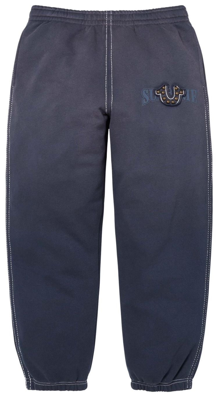 Спортивные штаны Supreme x True Religion, темно-синие
