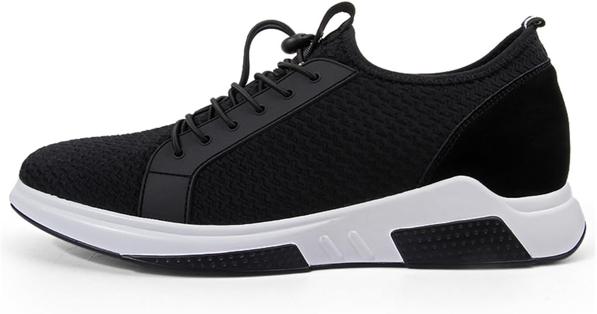 

Кроссовки UKUBOXBAG Elevator для мужчин, кроссовки с надеванием невидимого роста, кроссовки Casual Fashion, более высокие спортивные обувь, черный