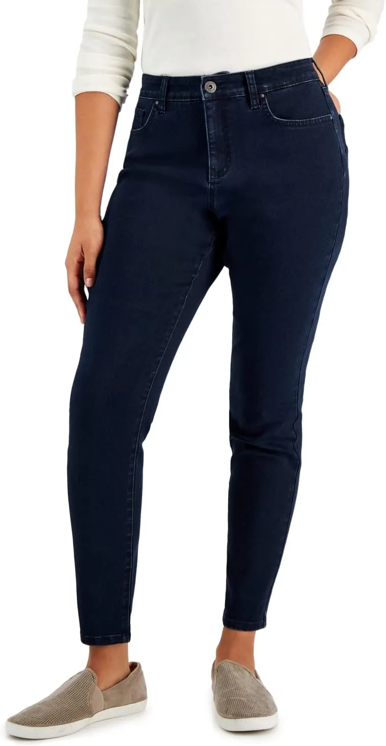 

Женские джинсы Curvy-Fit Mid-Rise Skinny, Regular, Short и Long Style & Co.