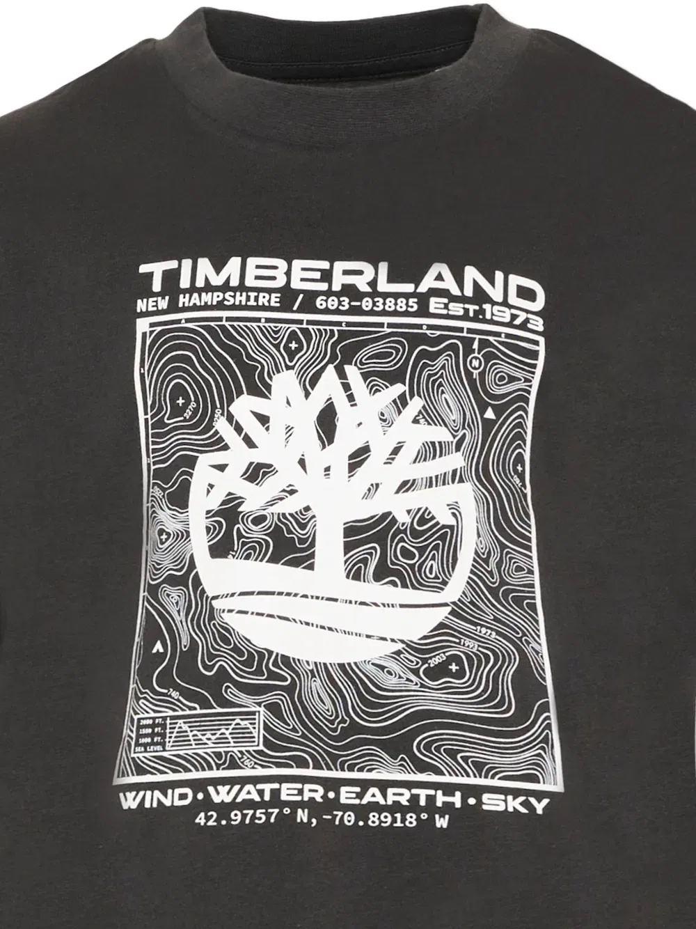 Футболка с графическим принтом Timberland Kids, серый — фото 3