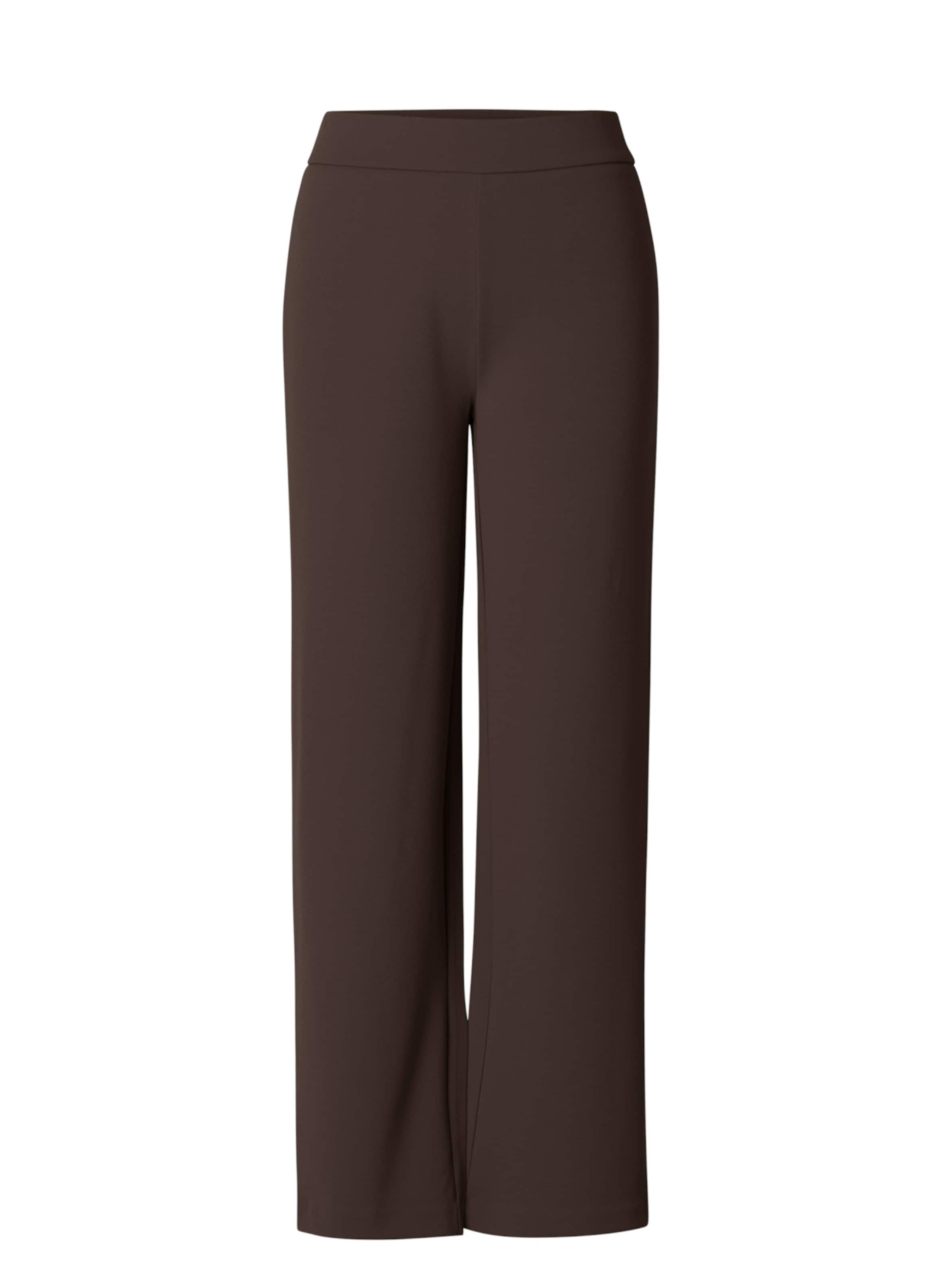 

BASE LEVEL CURVY Широкие брюки в темно-коричневом цвете