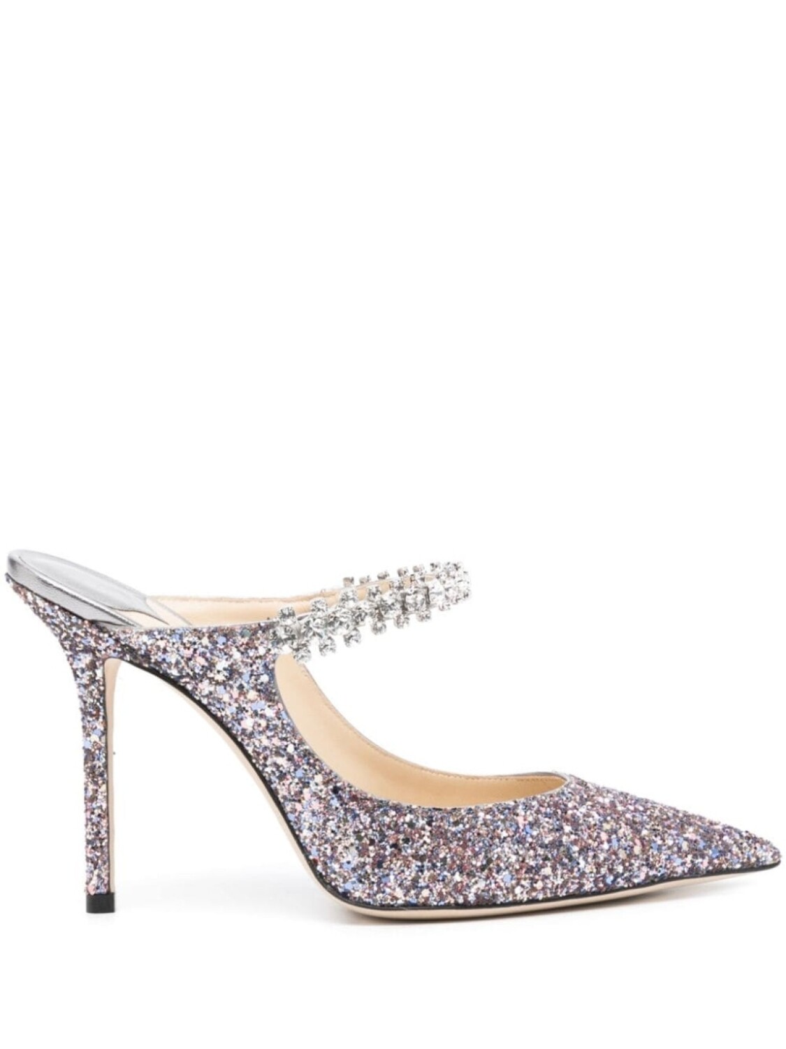 

Jimmy Choo мюли Bing 100 с блестками, розовый
