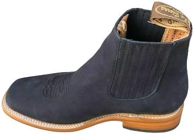 Мужские ботинки Dona Michi Cowboy из кожи, слипоны, на щиколотку, с квадратным носком, черный — фото 3