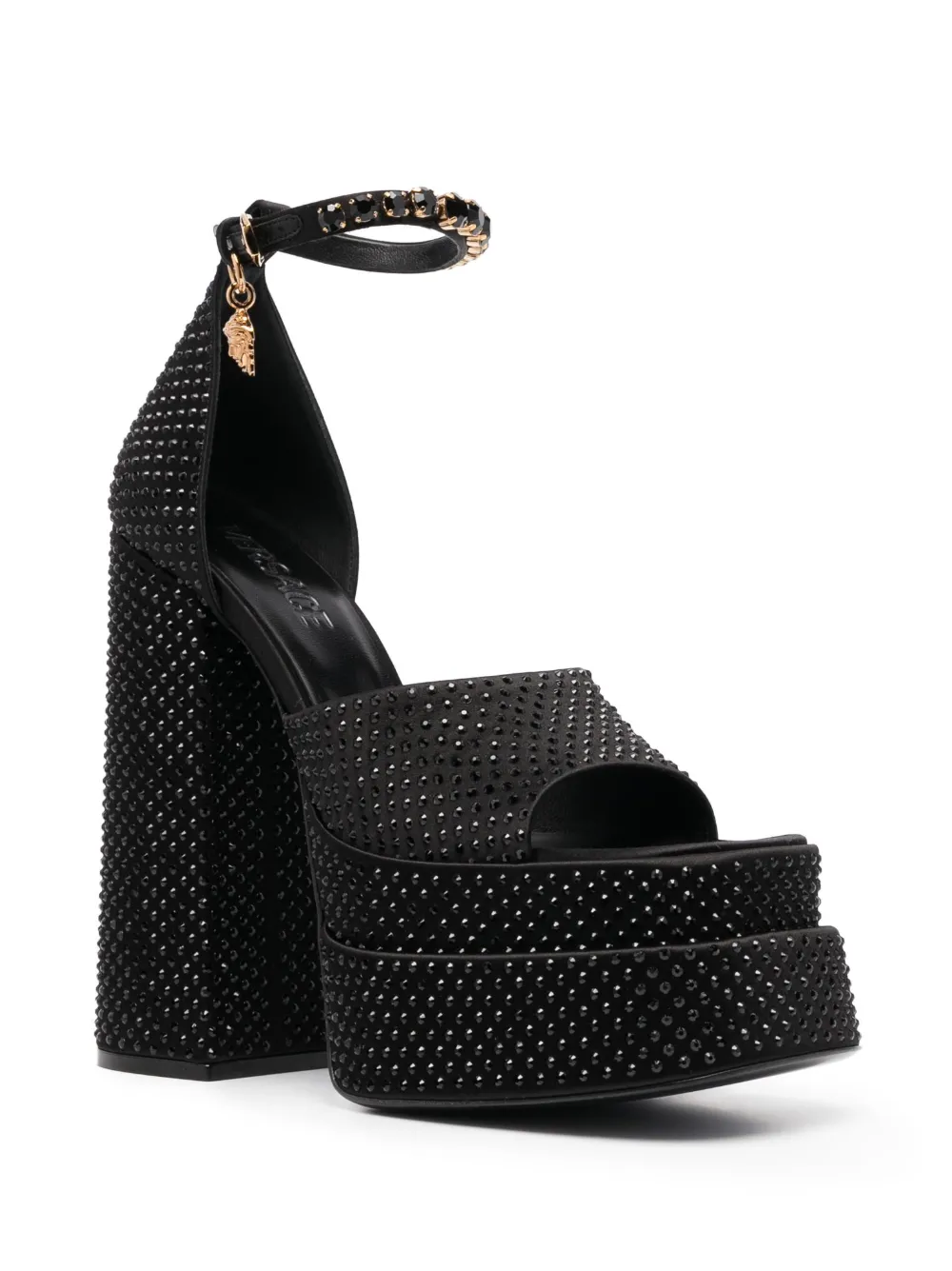 Босоножки Medusa Aeternitas на платформе Versace, черный — фото 2