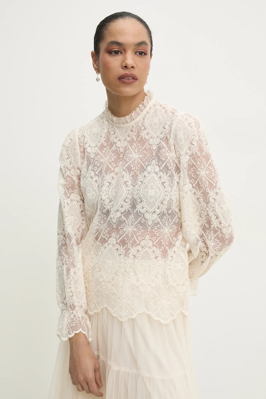 

Блузка Answear.Lab, бежевый