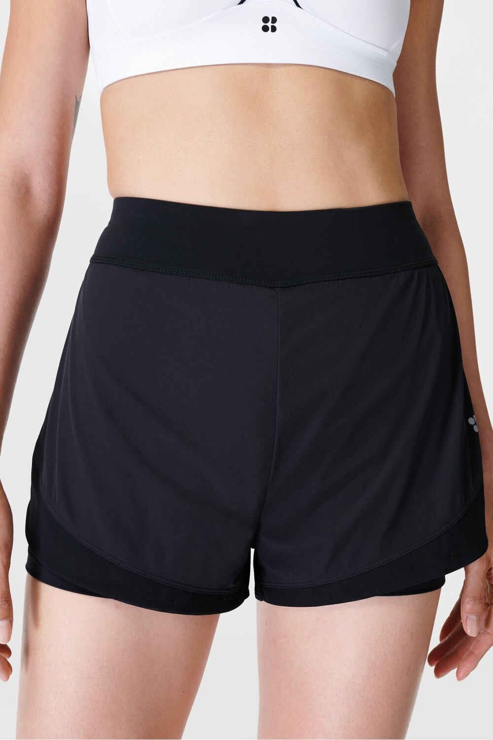 

Шорты для бега Tempo Sweaty Betty, черный