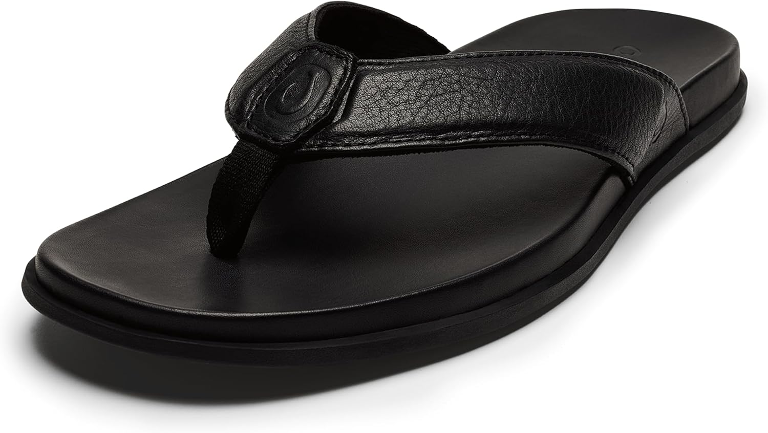 

Мужские кожаные сандалии OLUKAI Olali, и удобные шлепанцы, мягкий и долговечный материал, поддержка свода стопы и комфорт на весь день, черный