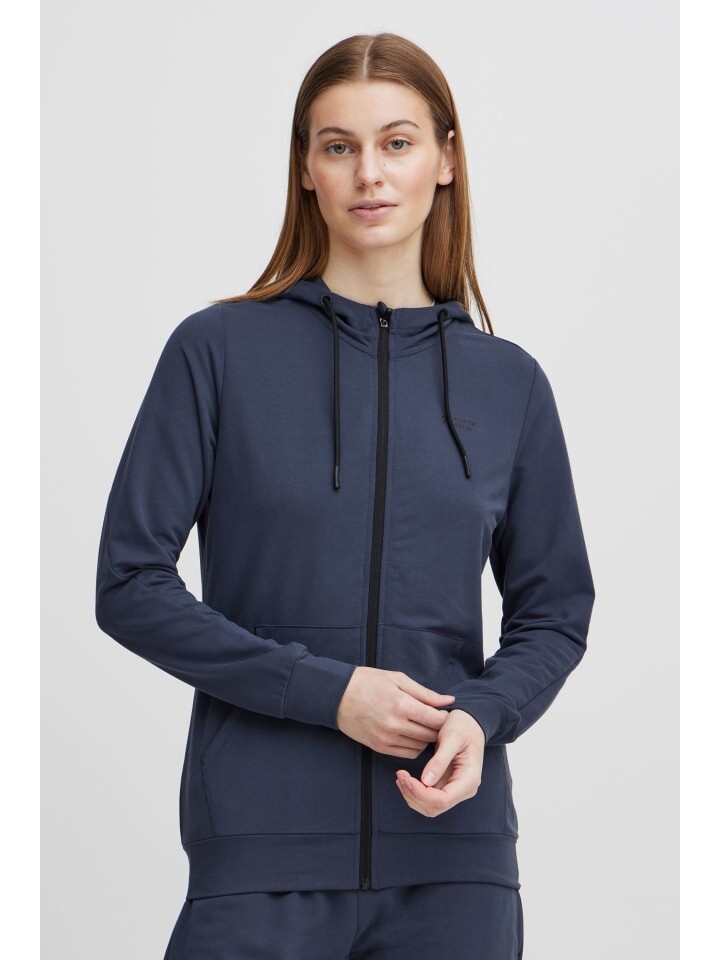 

Толстовка North Bend Sweatjacke NBBrenta W 191381MMM sportliche Kapuzenjacke mit Logoprint, синий