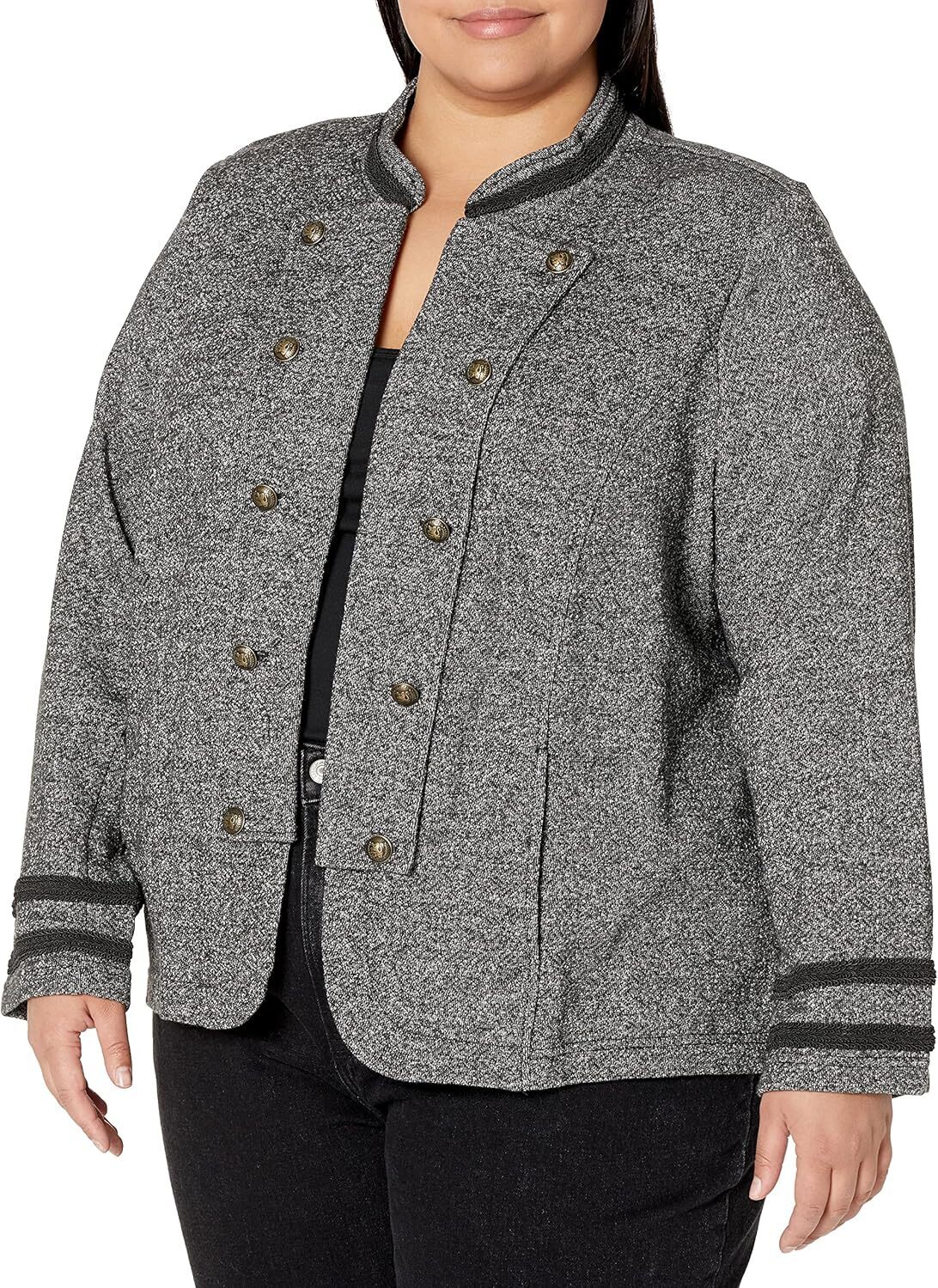 

Женская куртка Tommy Hilfiger Tommy X Gigi Hadid с открытой передней частью, Black Multi