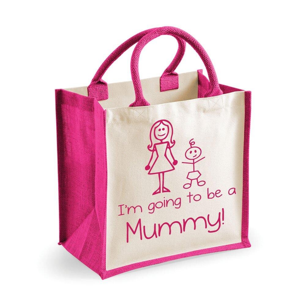 

Средняя розовая джутовая сумка I'm To Be A Mummy 60 SECOND MAKEOVER, розовый