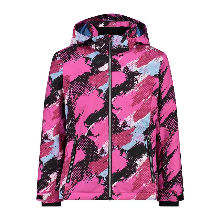 

Лыжная куртка для девочек CMP, куртка с капюшоном на кнопках, 39W2085