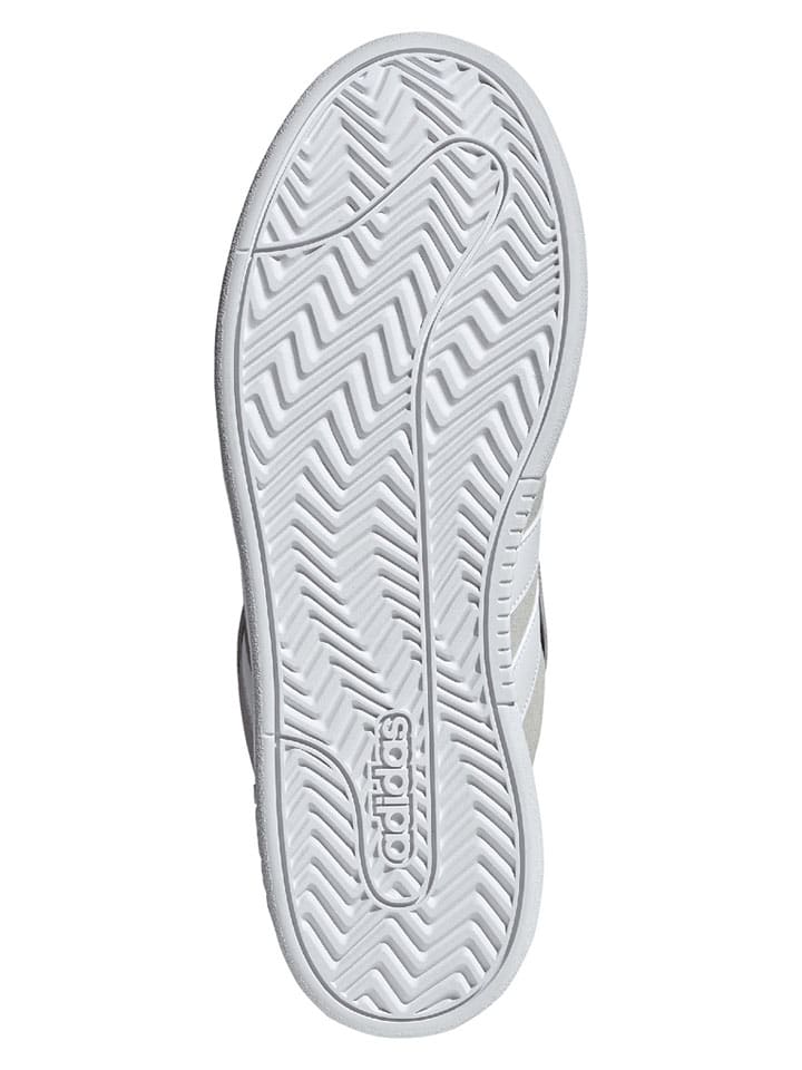 Adidas Кожаные кроссовки "Grand Court Alpha" серо-белого цвета — фото 4