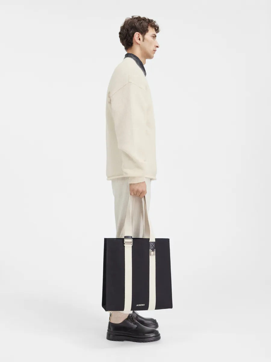 

Свитер с логотипом Ле тянуть Жакмюса Jacquemus, светло-бежевый