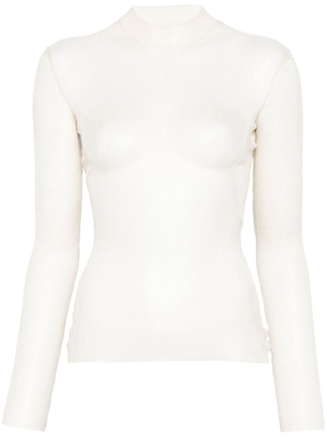 

Полупрозрачный свитер Mugler, нейтральный цвет