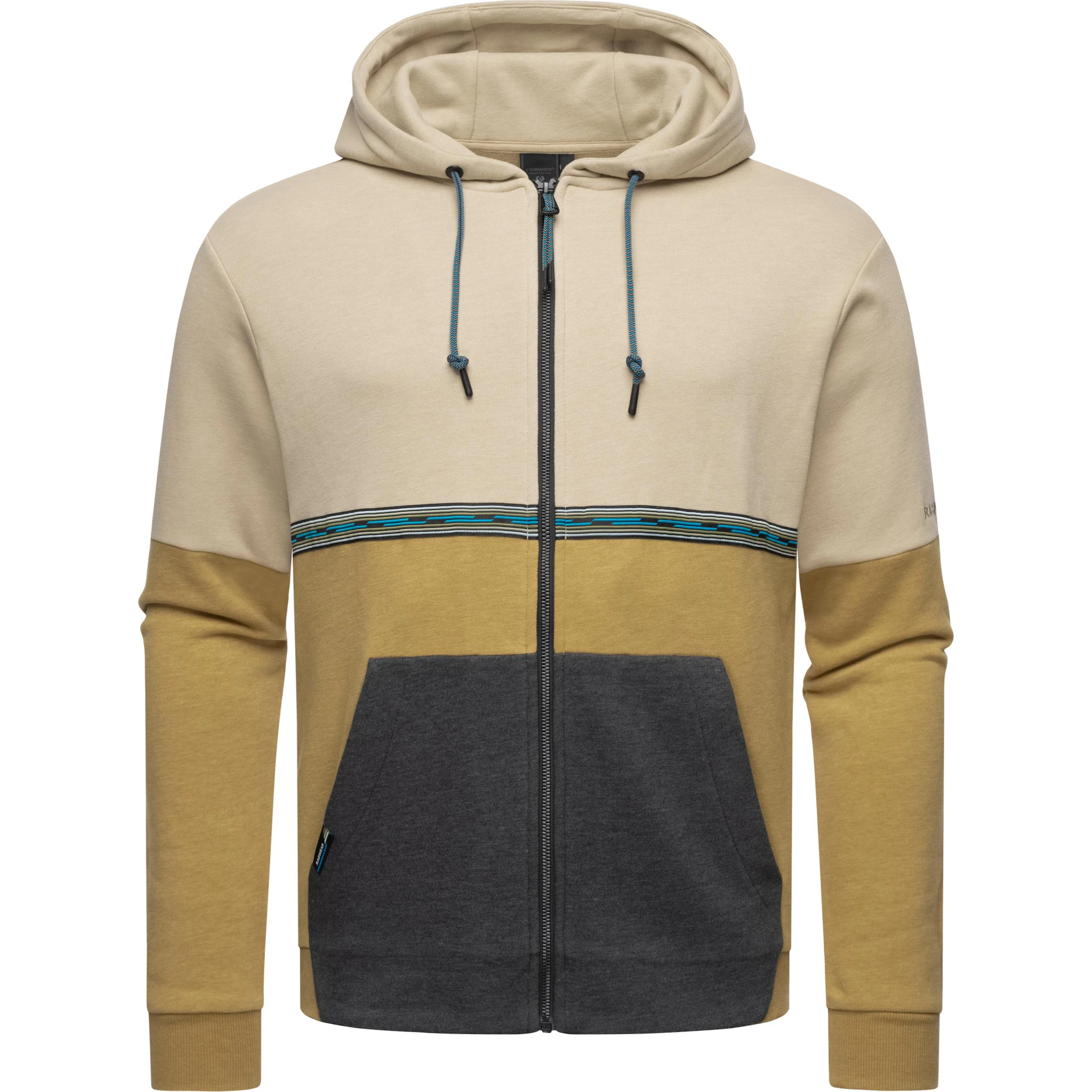 

Толстовка с капюшоном Ragwear "Блоки", мужская базовая толстовка с капюшоном, цвет Sand