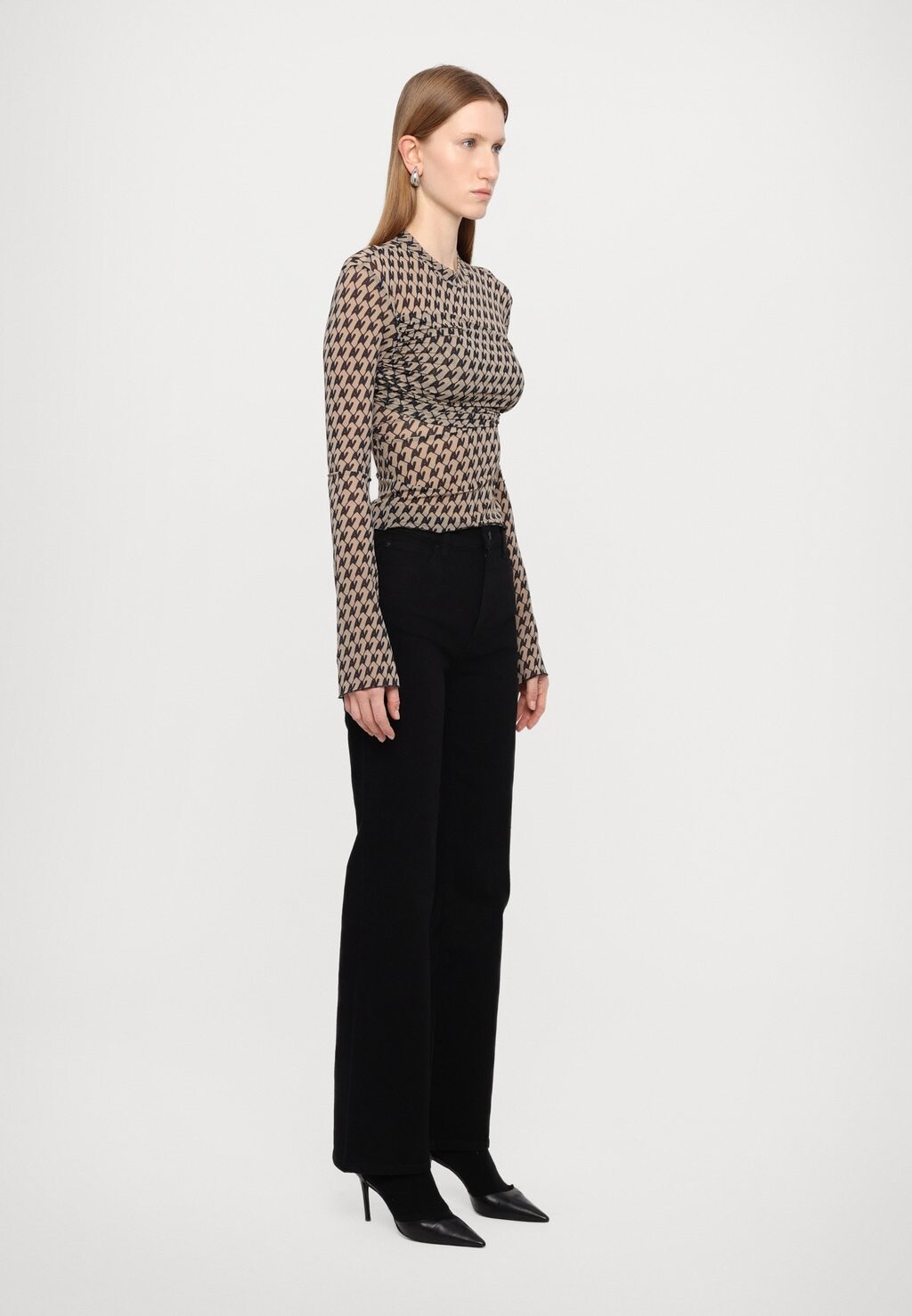 

Топ с длинными рукавами WRAPPED TOP AVAVAV, бежевый