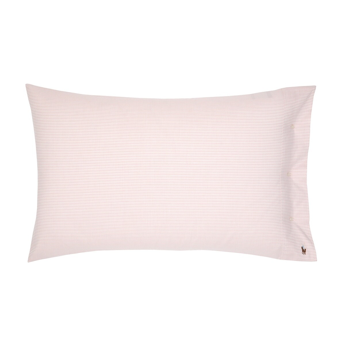 

Наволочка из египетского хлопка в полоску Oxford Ralph Lauren Home, розовый