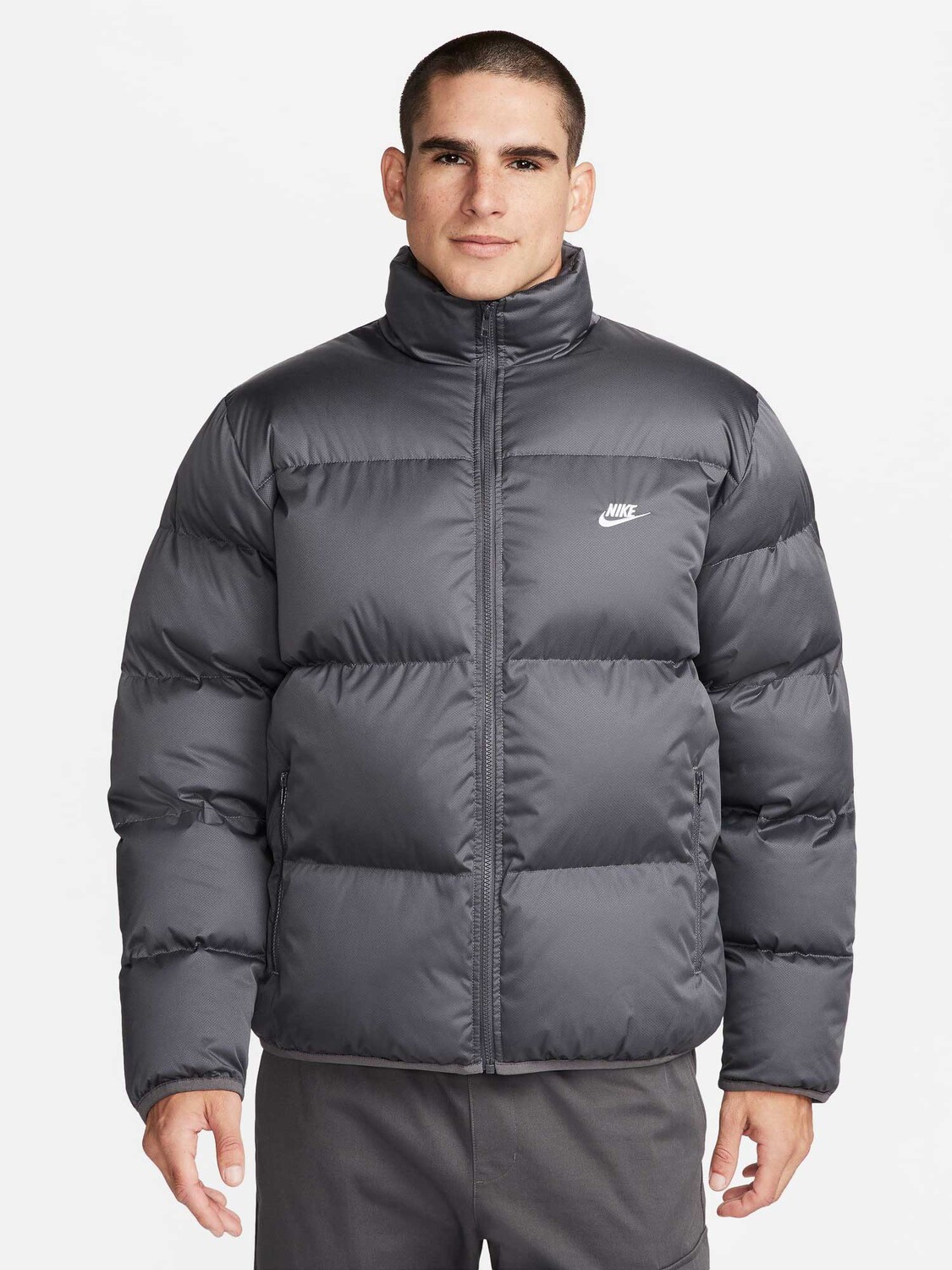 

Куртка Nike M NK CLUB PUFFER JKT, серый