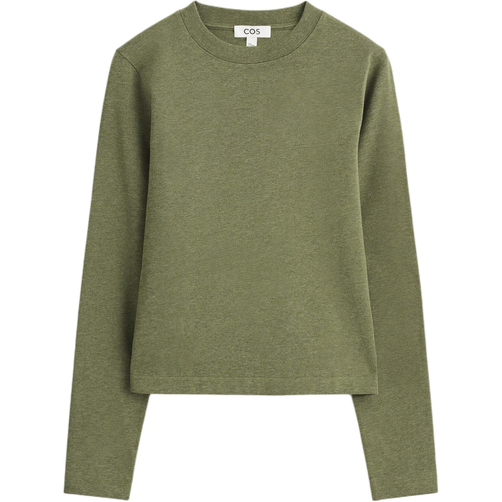 

COS Футболка женская оливковый green, Зеленый, COS Футболка женская оливковый green