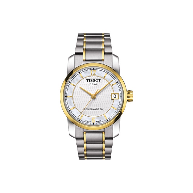 

TISSOT Часы Automatic Mechanical Movement Women's Watch Watch 32mm White Dial Titanium Watch Case Titanium Strap