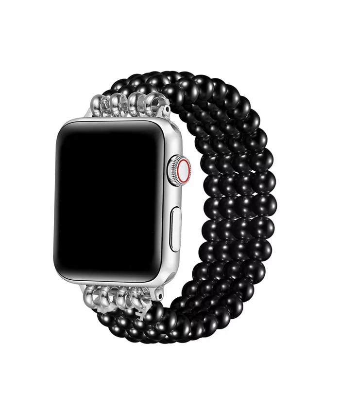 

Ariel Браслет для Apple Watch 44,45,46,49 мм с искусственными жемчужинами Posh Tech, черный