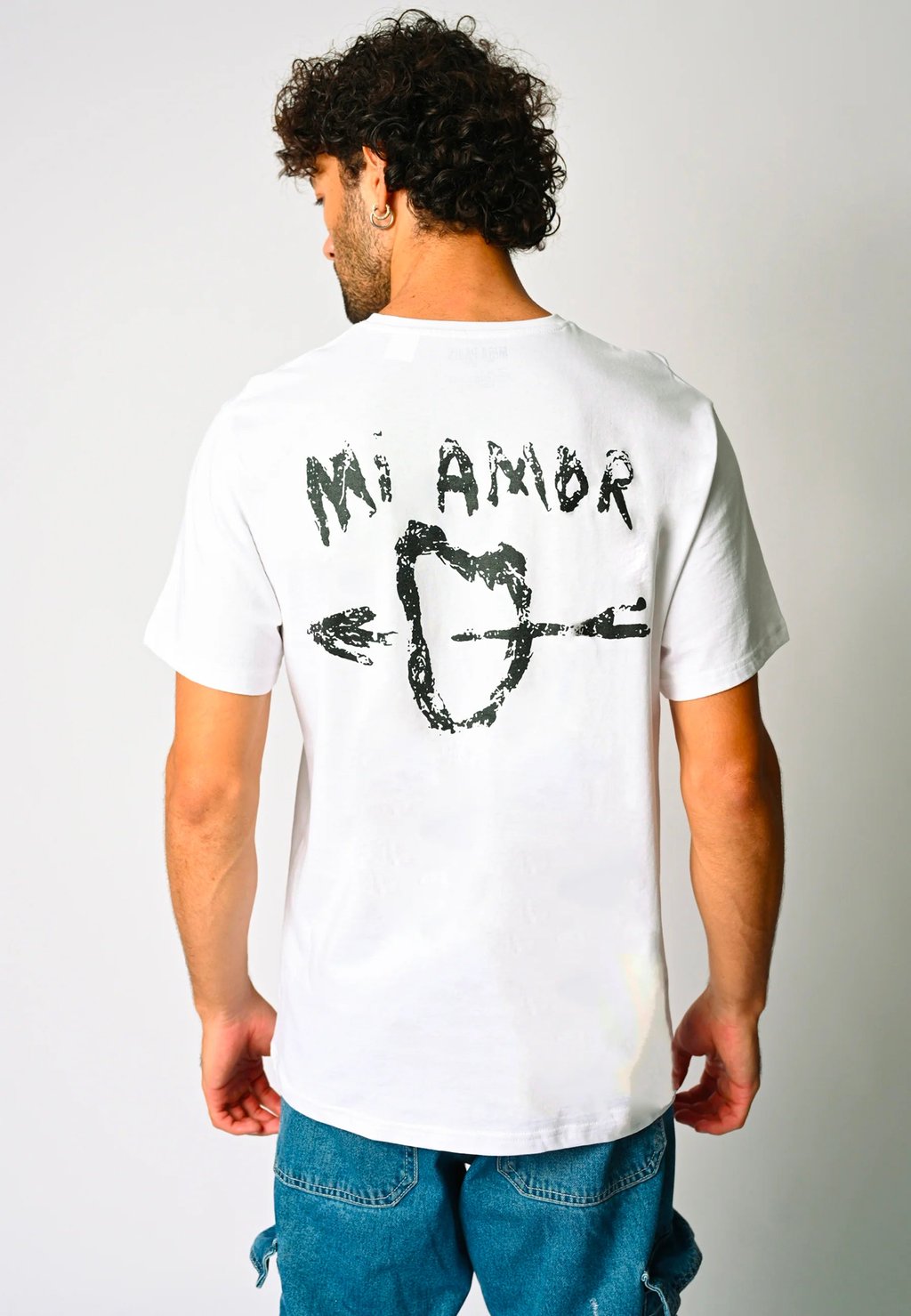 

Футболка с принтом MI AMOR BACK HEAVYWEIGHT Mira Paris, белый