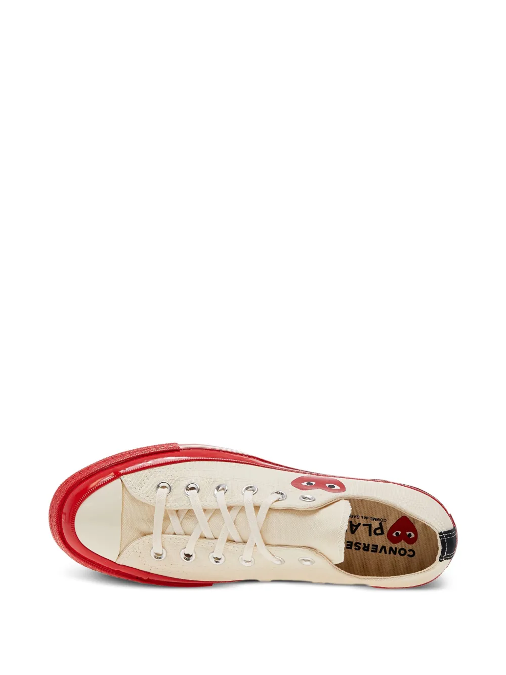 Кеды из коллаборации с Converse Comme Des Garçons Play X Converse, нейтральный — фото 4