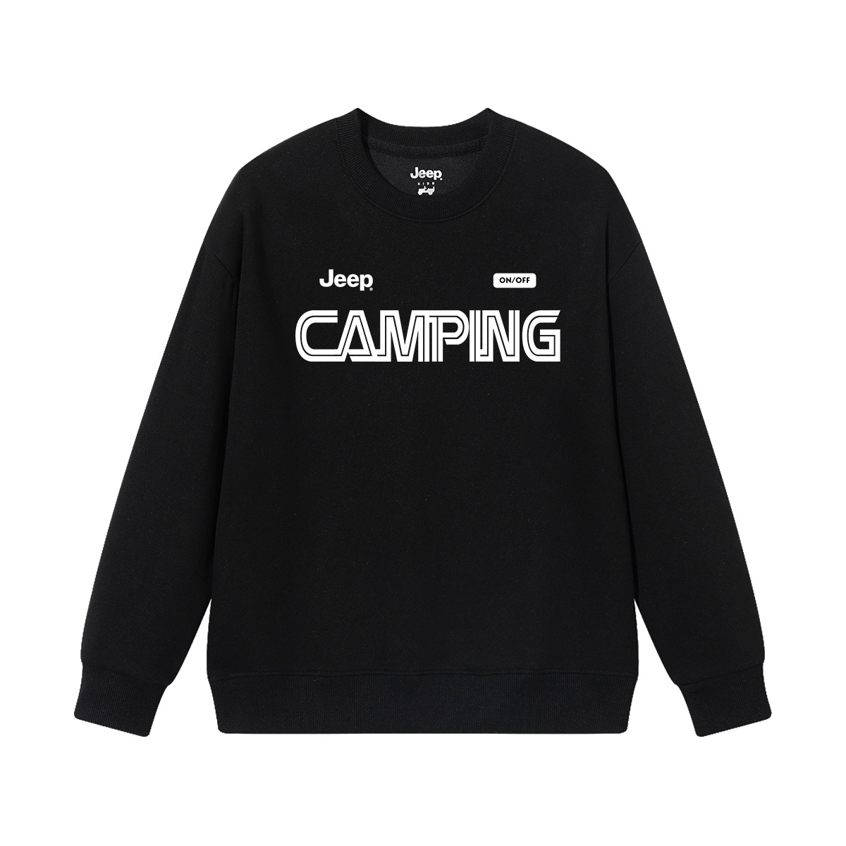 Детский свитшот с круглым вырезом Moderate Jeep, new year красный fleece-lined — фото 4
