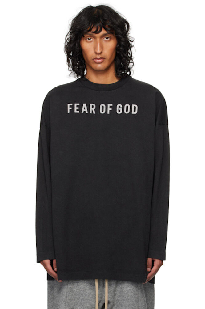 

Черная футболка Thunderbird с длинным рукавом «Fear of God»