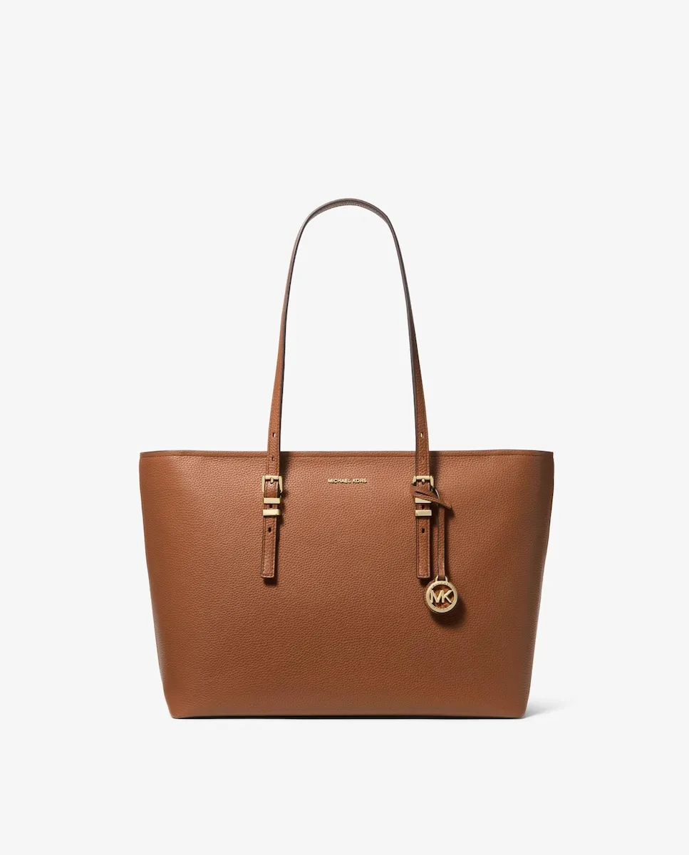 

Сумка-тоут Quinn из зернистой кожи Michael Michael Kors, коричневый